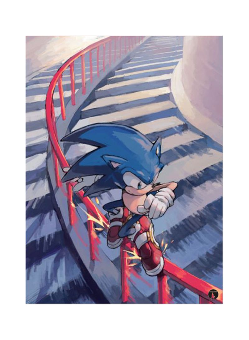 RKN The Video Game Sonic Mouse Pad Red/Grey