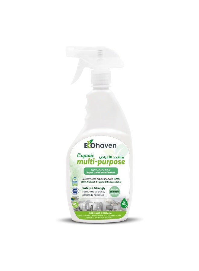 Ecohaven Organic Multi-Purpose Cleaner 750ml – Powerful & Eco-Friendly Cleaning Solution - Image 1