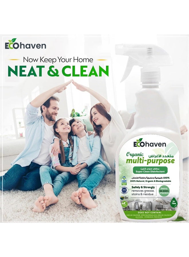 Ecohaven Organic Multi-Purpose Cleaner 750ml – Powerful & Eco-Friendly Cleaning Solution - Image 2