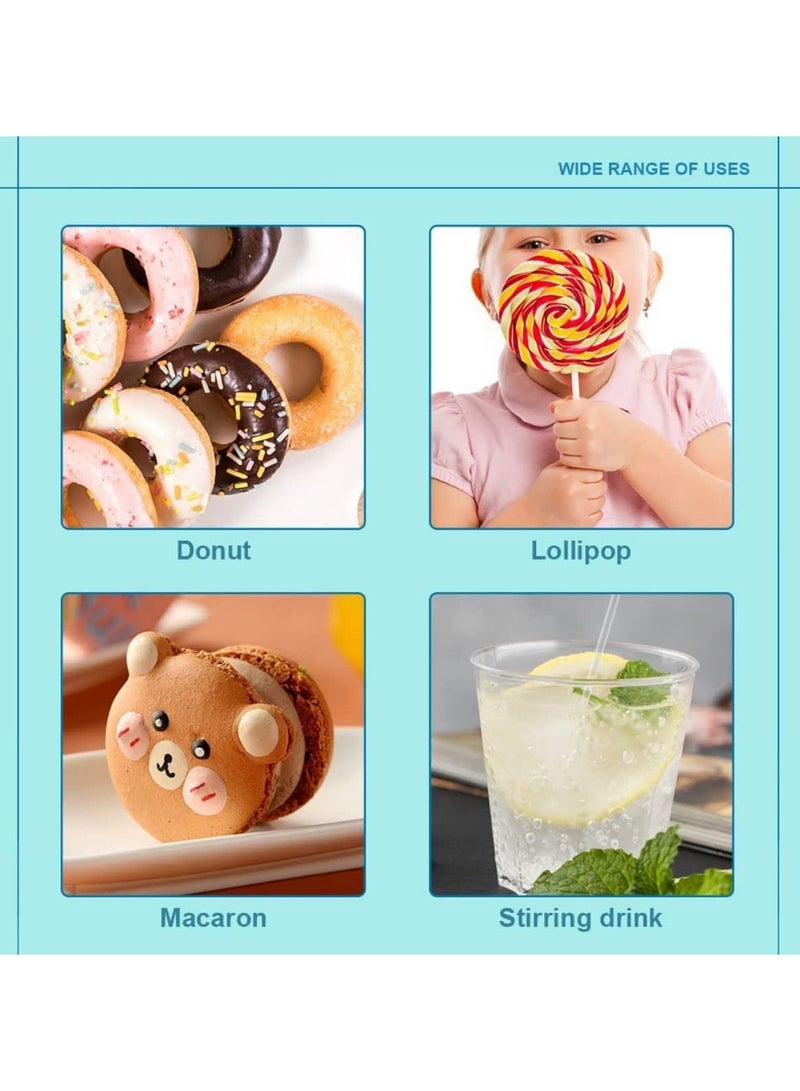 SYOSI Acrylic Lollipop Sticks 100PCS 6 Inchor15cm 0.12 Inchor 3mm Diameter Clear Reusable Acrylic Rods Acrylic Dowel Rods for Plant Stakes Stirring Rod for Cake Pops Candy and Cookies - Image 5