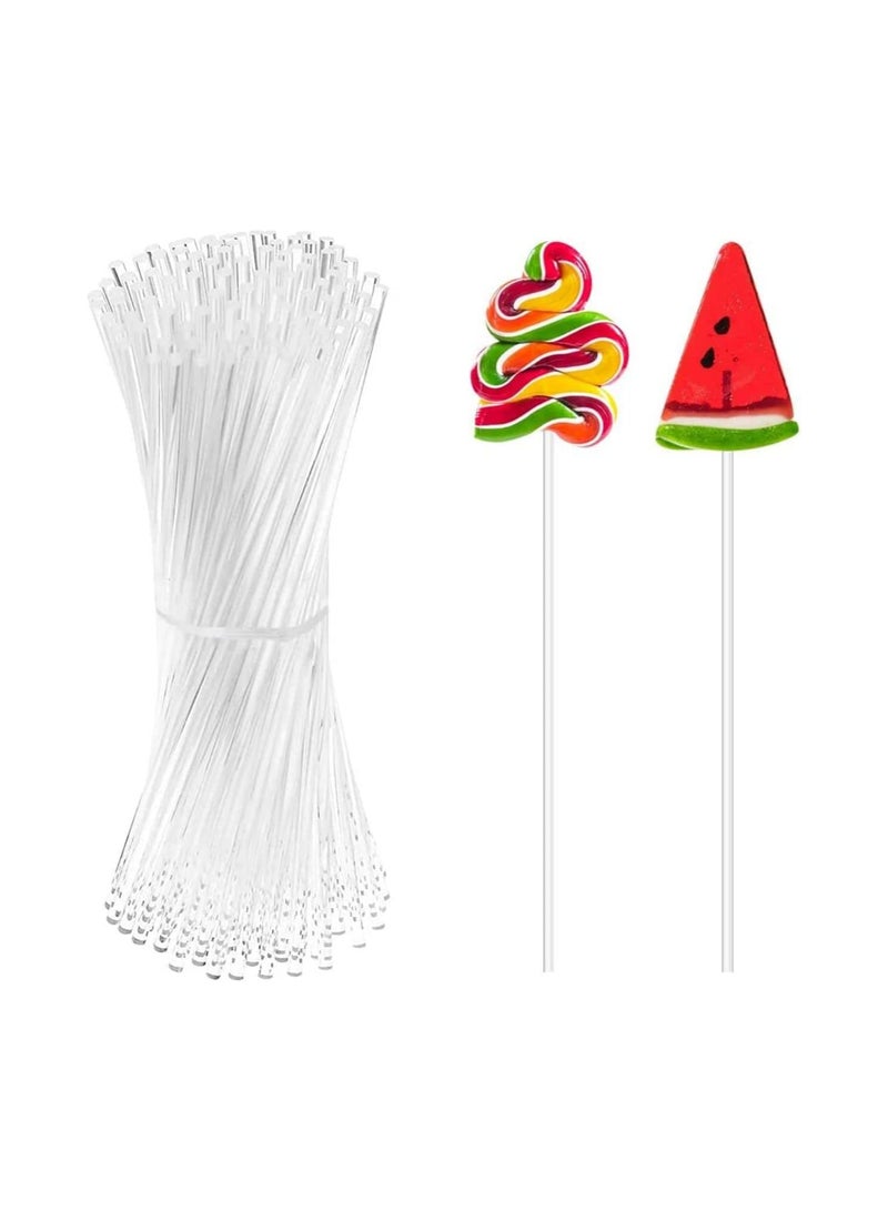 SYOSI Acrylic Lollipop Sticks 100PCS 6 Inchor15cm 0.12 Inchor 3mm Diameter Clear Reusable Acrylic Rods Acrylic Dowel Rods for Plant Stakes Stirring Rod for Cake Pops Candy and Cookies - Image 1