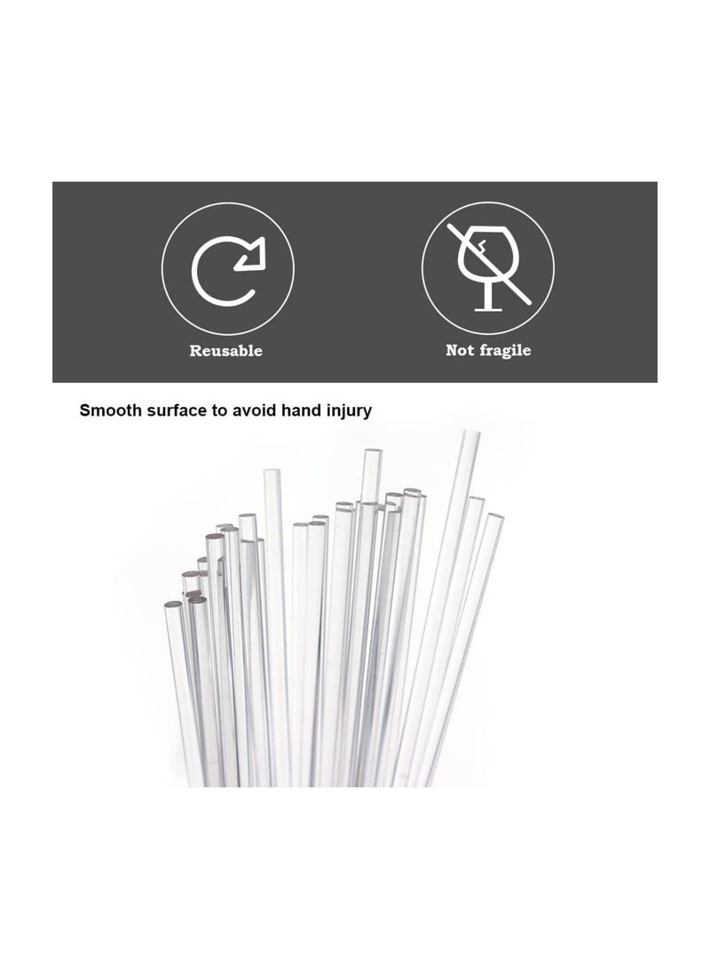 SYOSI Acrylic Lollipop Sticks 100PCS 6 Inchor15cm 0.12 Inchor 3mm Diameter Clear Reusable Acrylic Rods Acrylic Dowel Rods for Plant Stakes Stirring Rod for Cake Pops Candy and Cookies - Image 2