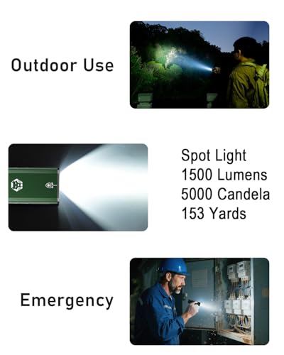 RovyVon E60 Flat EDC Flashlight 1500 Lumen Compact Pocket Light USB C Rechargeable with UV Red White Sidelight for Hiking, Traveling, Daily Outdoor Use - Image 4