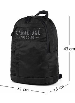 Cambridge Polo Club Backpack PLCAN2105-BLACK  - Image 3