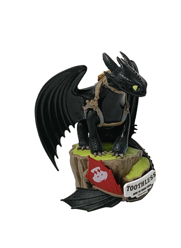 general How to Train Your Dragon Figure 14cm -Toothless Collectible PVC Statue Exquisite Detail Desktop Ornament for Movie Fans & Gift - Image 3