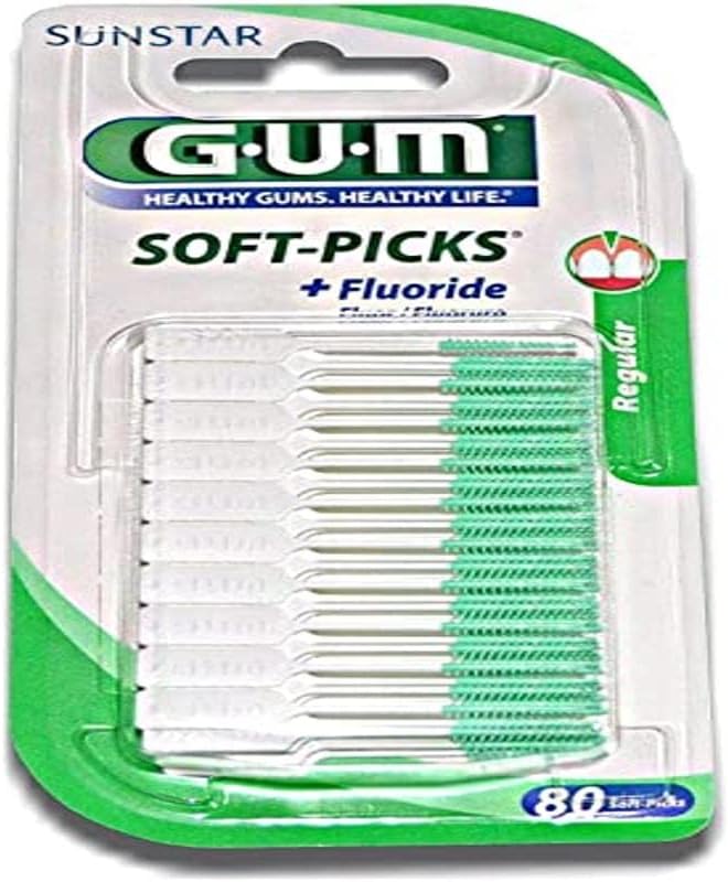 Sunstar Gum Soft Picks Interdental Brushes Regular 80 Pieces