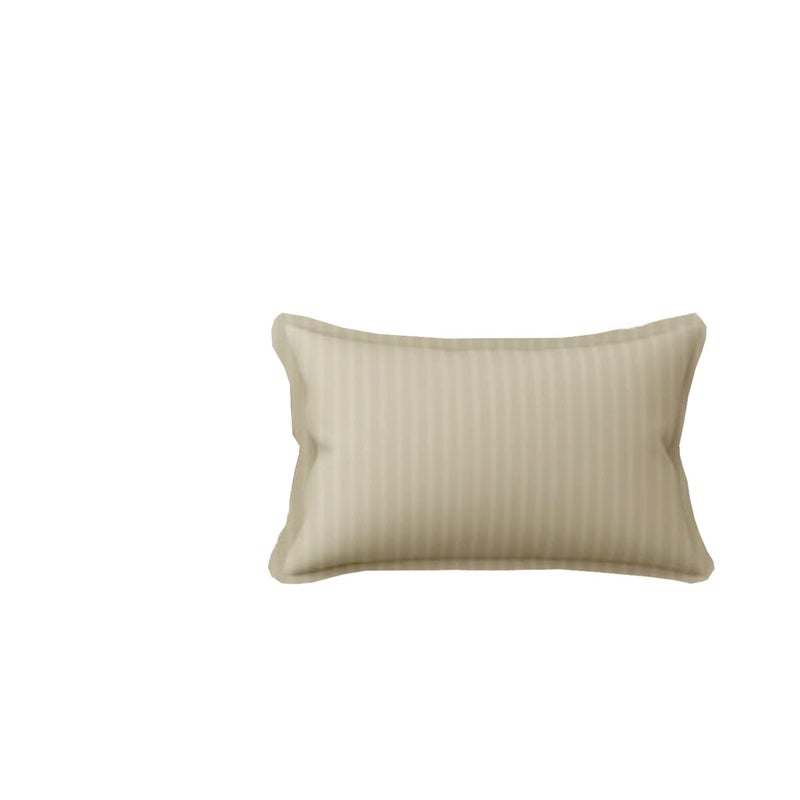 REDROME شراشف سرير مفرد من قطن المايكروفايبر الناعم مع خطوط ساتان، 60X90 (بوصة)، شراشف فندقية ناعمة وسلسة مع غطاء وسادة - جمل - Image 4