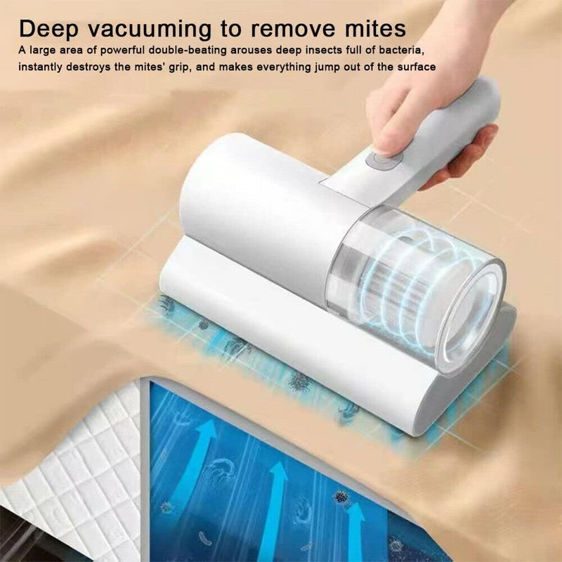 ويوبلز مكنسة كهربائية للمراتب، مكنسة كهربائية للمراتب، مكنسة كهربائية للسرير، منظف غبار، مكنسة كهربائية للسرير، مكنسة كهربائية يدوية لتنظيف السرير والوسائد والأرائك القماشية والسجاد بكفاءة - Image 3