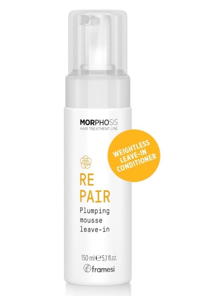 Framesi Morphosis FRAMESI Repair Plumping Hair Mousse 5.1 fl oz/ 150ml - Nourishing Mousse for Reconstruction and Shine - Image 1