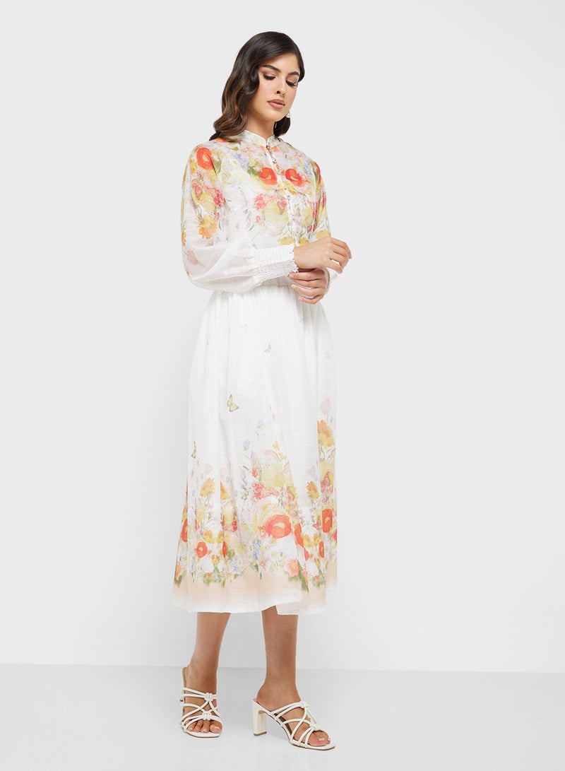 Khizana Floral Print Top & Skirt Set  - Image 5