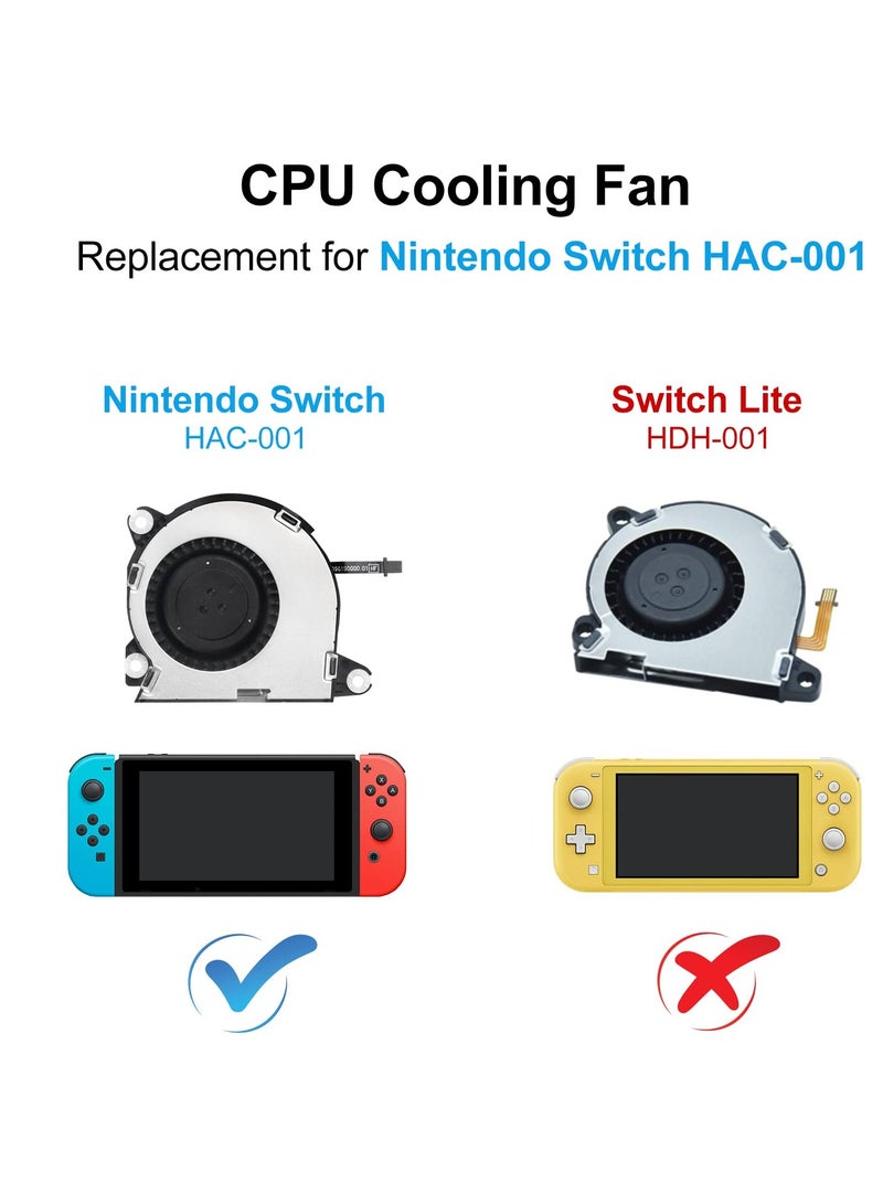 SYOSI New Replacement Internal Cooling Fan, CPU Heatsink Cooler, Compatible with Nintendo Switch HAC-001 NS 2017 Console, PlayStation 4 Console, with PH1 Screwdriver Repair Tool Kit - Image 4