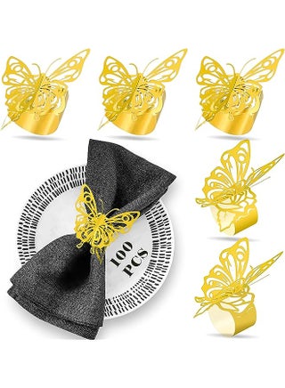 Napkin Rings, 50Pcs Gold Paper Napkin Rings for Table Decor, Reflective Gold Creative Napkin Rings for Luxury Banquet Style, Reusable Paper Napkin Rings for Wedding, Birthday, Anniversary - pzsku/Z5C217C87DC47BADCC251Z/45/_/1691728725/e532c0ab-c3bc-4a71-9151-6ec830ef50d9
