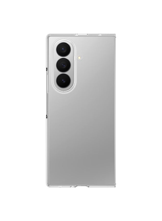 Stryfer حافظة هاتف Stryfer Samsung Z Fold7 واقي شاشة Galaxy Z Fold7 القابل للطي فليب فائق النحافة مضاد للسقوط طلاء كريستالي شفاف صلب للرجال والنساء - شفاف كريستالي جليدي - Image 3