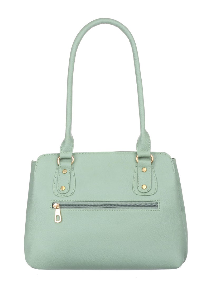 Keywest Women's Penguin Satchel Tote Handbag for Women | Ladies purse | Stylish Shoulder Bag | Gift For Woman | Light Green - Image 4