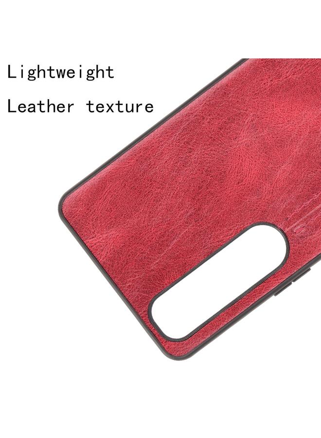 erorex Case For Sony Xperia 1 III Shockproof Sewing Cow Pattern Skin PC + PU + TPU Case - Image 4