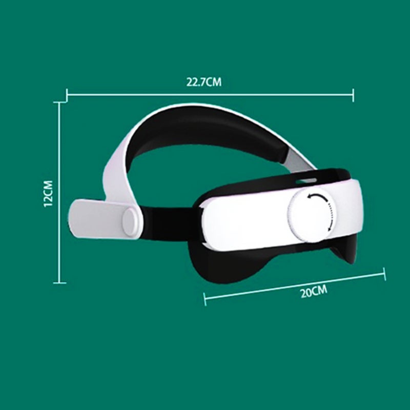 Suitable For Oculus Quest2 VR Glasses Comfortable Head Wear Adjustable Balance No Pressure On The Face Even Force Rise Comfortable Head Wear Decompression VR glasses not included White - Image 2
