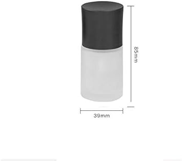 UPSTORE 2Pcs 30ml1oz Upscale Empty Frosted Glass Pump Bottle Liquid Foundation Container Dispenser Makeup Cosmetic Storage Vials Jar Pot for Travel Lotion Essential Oil Emulsion Sample Bottle - Image 5