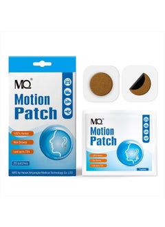 MQ Motion Sickness Patch,20 Count,Non Drowsy Sea Sickness Patches Behind Ear for Cruise Ship Travel, Waterproof Car Sick Patches Fast Acting & Long Last 72H  - Image 1