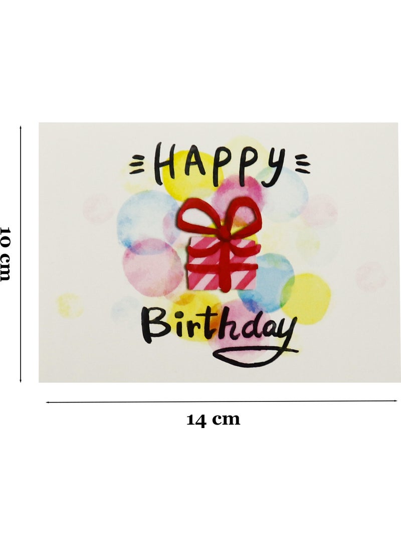 Repro Design 10X14 cm Birthday Greeting Card 10 Pieces Model-5  - Image 2