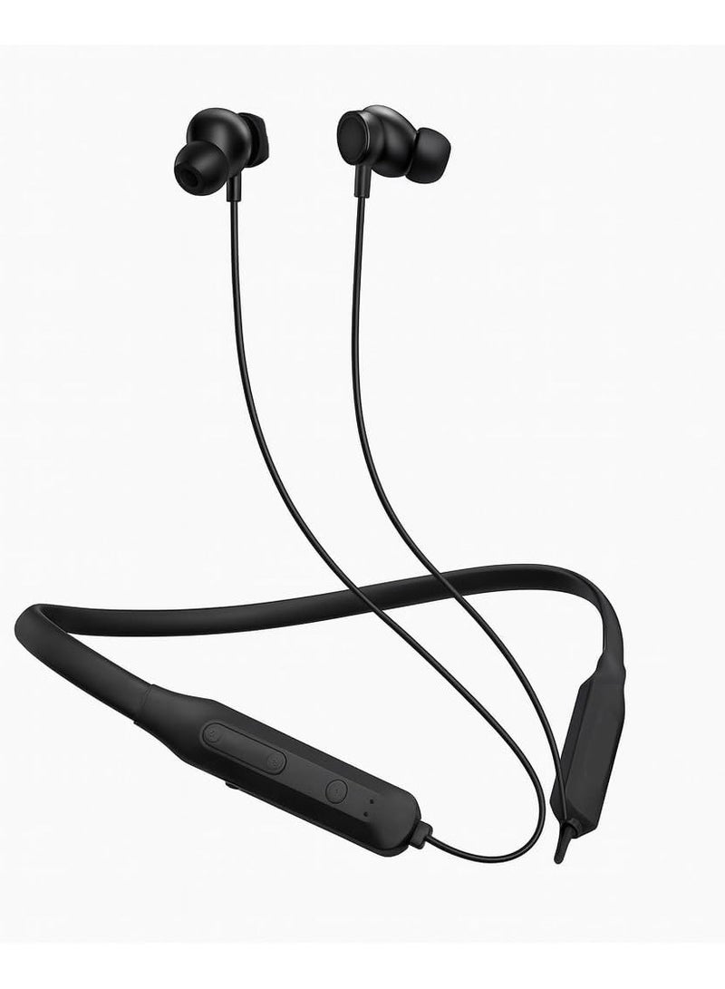 Earldom BH87 Bluetooth Neckband Sports Headset, 10 Hours Battery, 10M Connection Range, Magnetic Design, Black - Image 1