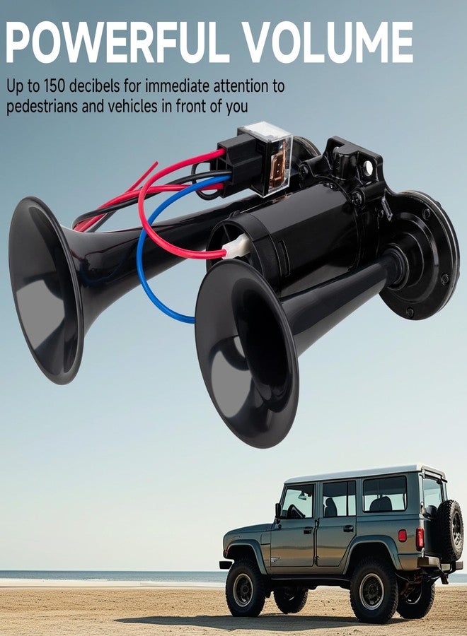 AOLIHAN Truck Air Horns Loud Train Horn Kit for Trucks - Image 2