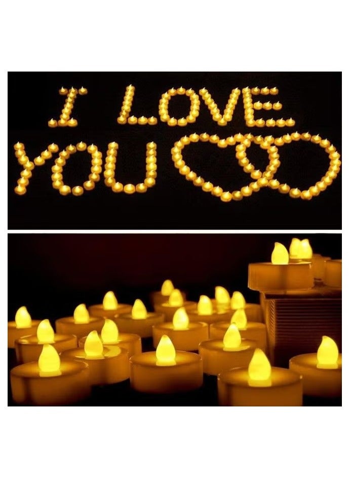 24-Piece LED Real Wax Battery Operated Flameless Candle Tea Light Set White - Image 5