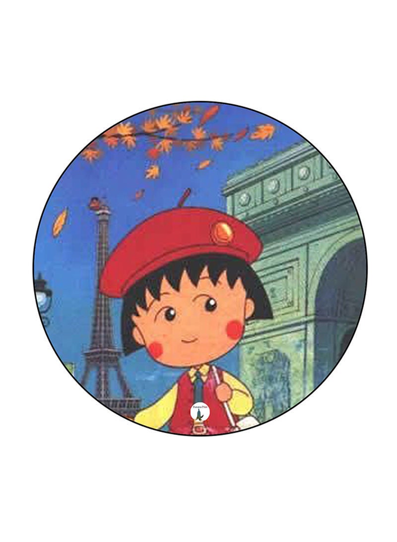 RKN Anime Chibi Maruko Chan Printed Pin Multicolour - Image 1