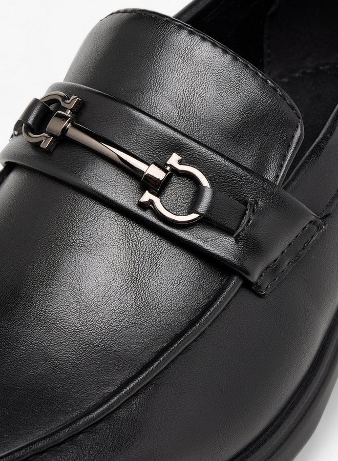 LBL by Shoexpress Metal Accent Slip-On Loafers - Image 4