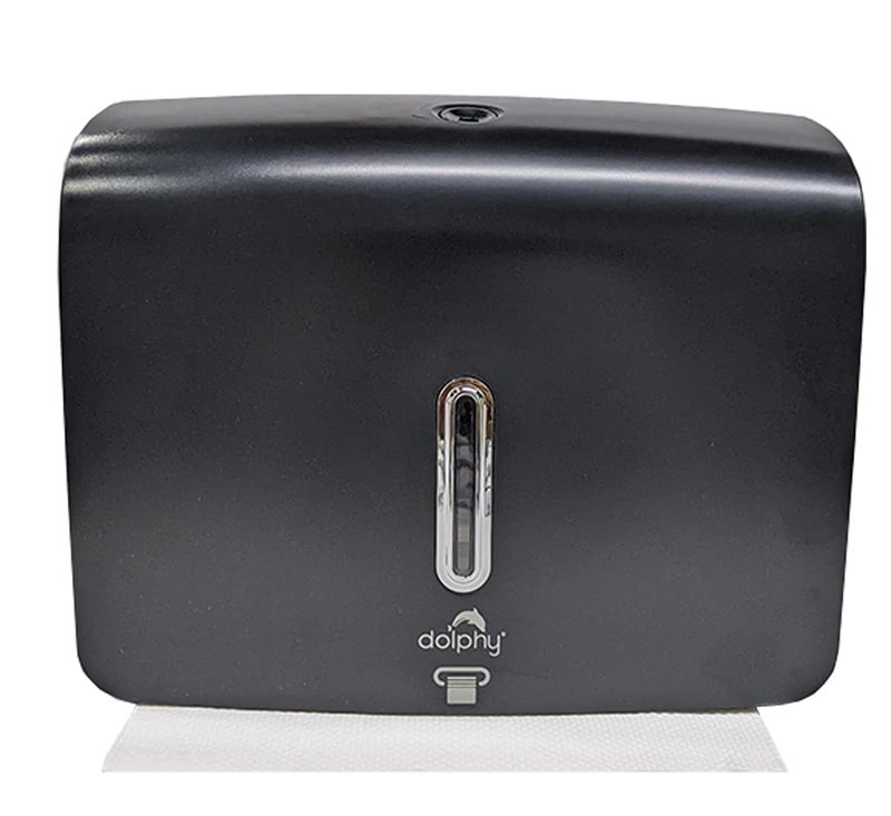 DOLPHY حامل مناديل ورقية يدوي صغير متعدد الطيات - أسود - Image 2