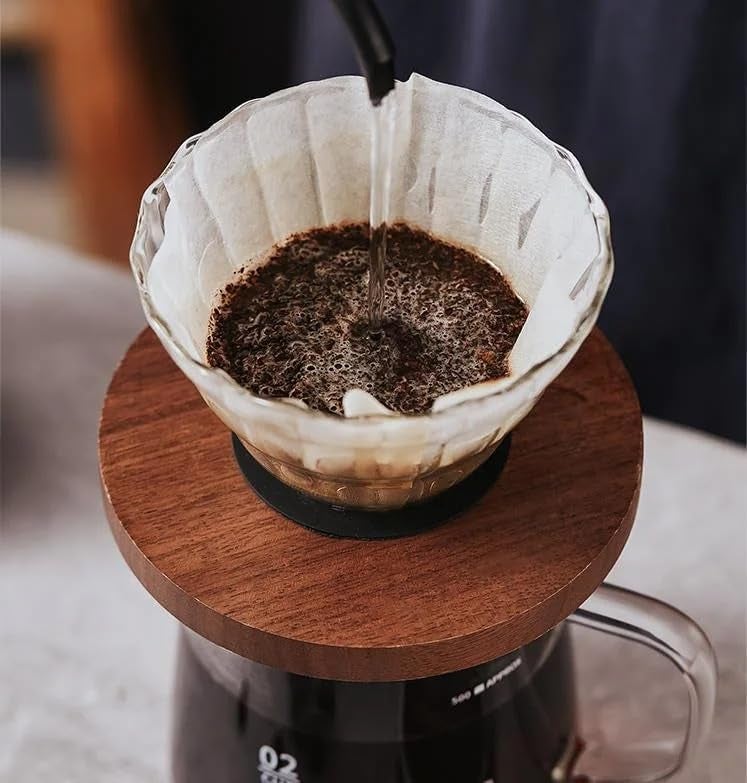 ADTALA 100 Pcs Natural Coffee Filters, Size 02 Cone Filters, Disposable Natural Paper Filters 2-4 Cup, 2 Cone for Pour Over and Drip Coffee Maker - Image 2