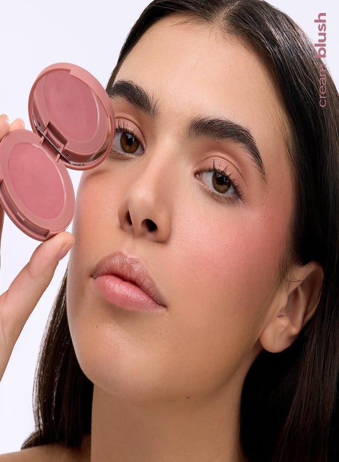 روبيز أورجانيك أحمر خدود كريمي مطفي ناعم من روبيز أورجانيكس - أحمر خدود للخدود، لمسة نهائية مطفية، مكياج للوجه - غني بمضادات الأكسدة والفيتامينات، خالٍ من المواد الكيميائية، 4.8 غرام - وردي داكن - Image 3