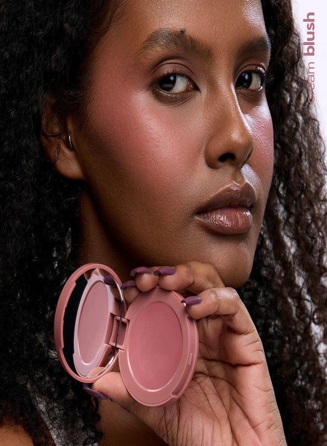 روبيز أورجانيك أحمر خدود كريمي مطفي ناعم من روبيز أورجانيكس - أحمر خدود للخدود، لمسة نهائية مطفية، مكياج للوجه - غني بمضادات الأكسدة والفيتامينات، خالٍ من المواد الكيميائية، 4.8 غرام - وردي داكن - Image 4