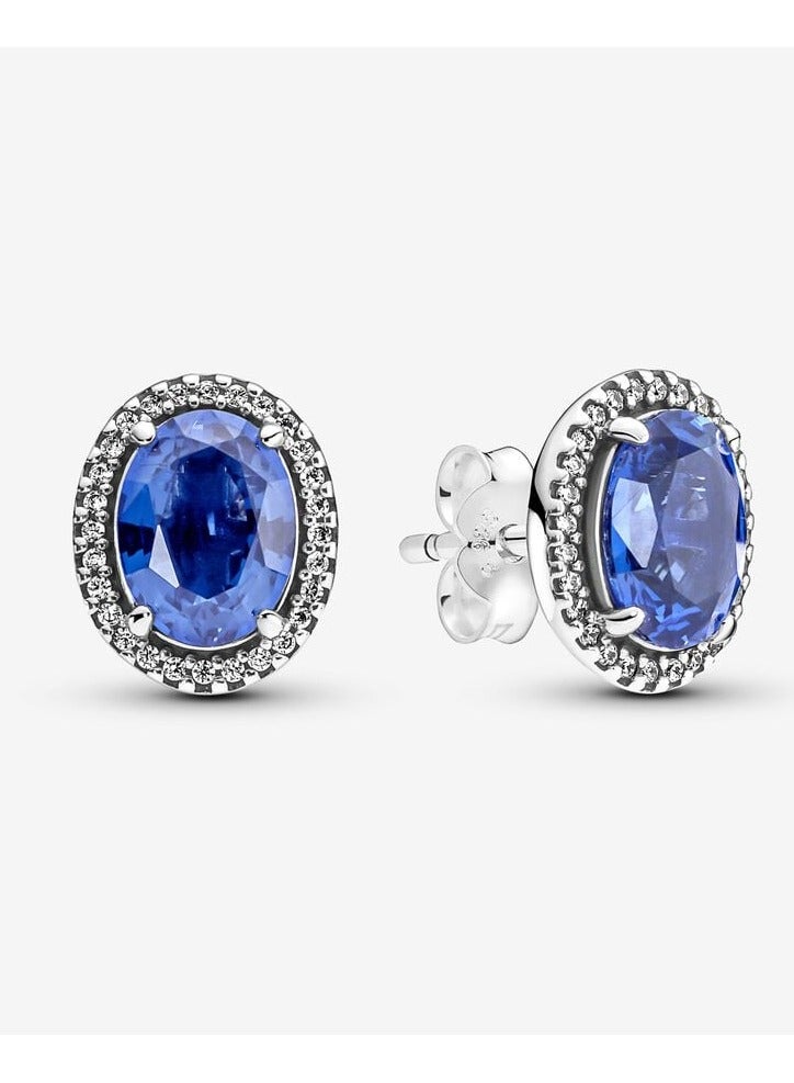 DORA dazzling halo eye-catching needle earrings