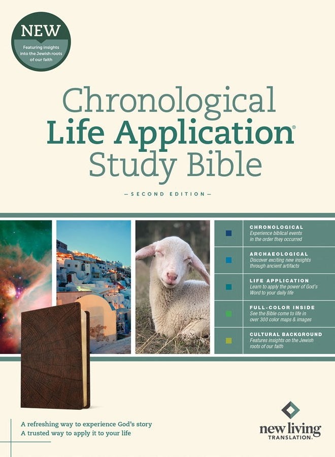 Tyndale NLT Chronological Life Application Study Bible, Second Edition (LeatherLike, Heritage Oak Brown) - Image 4