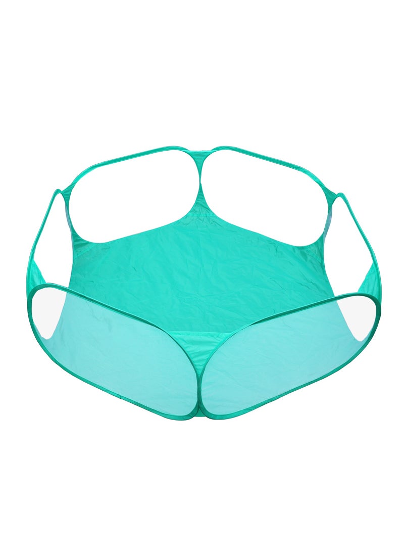 Portable Cute Green Hexagon Children Ball Pit, Indoor and Outdoor Easy Folding Ball Play Pool Kids Toy Play Tent with Carry Tote, Balls Not Included  - Image 2