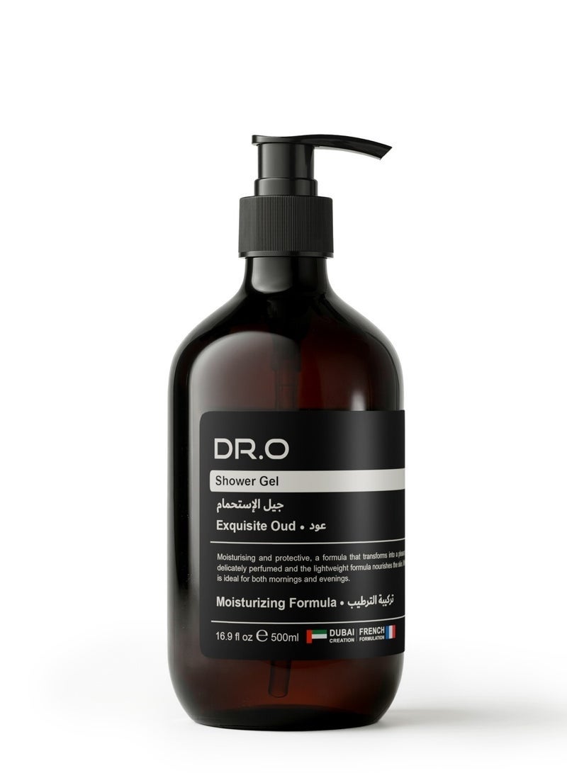 DR.O Premium Shower Gel Body Wash, Exquisite Oud Scent, Deep Nourishing and Moisturizing, 500ml