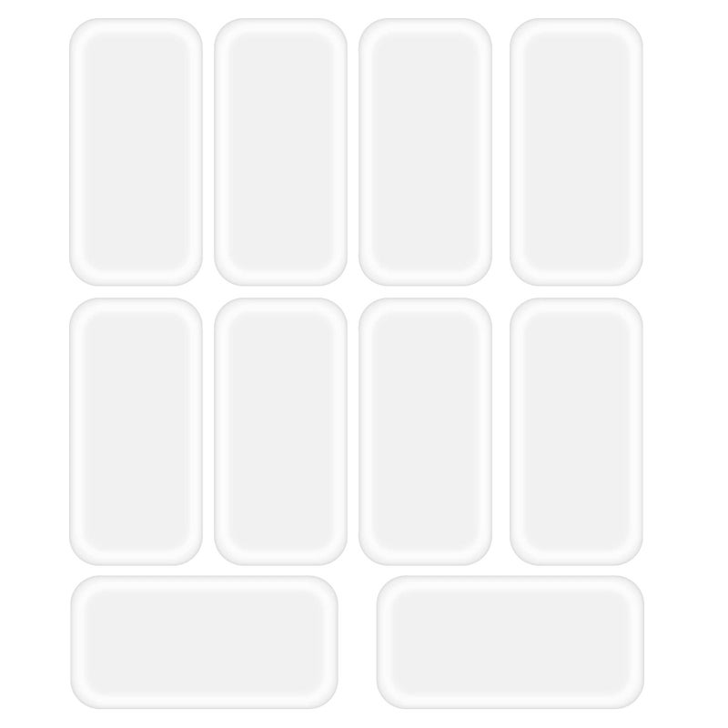 RONRONS 10 Pack Reusable Silicone False Eye Lashes Holder Pad Tray for Eyelashes Extensions,Clear - Image 1