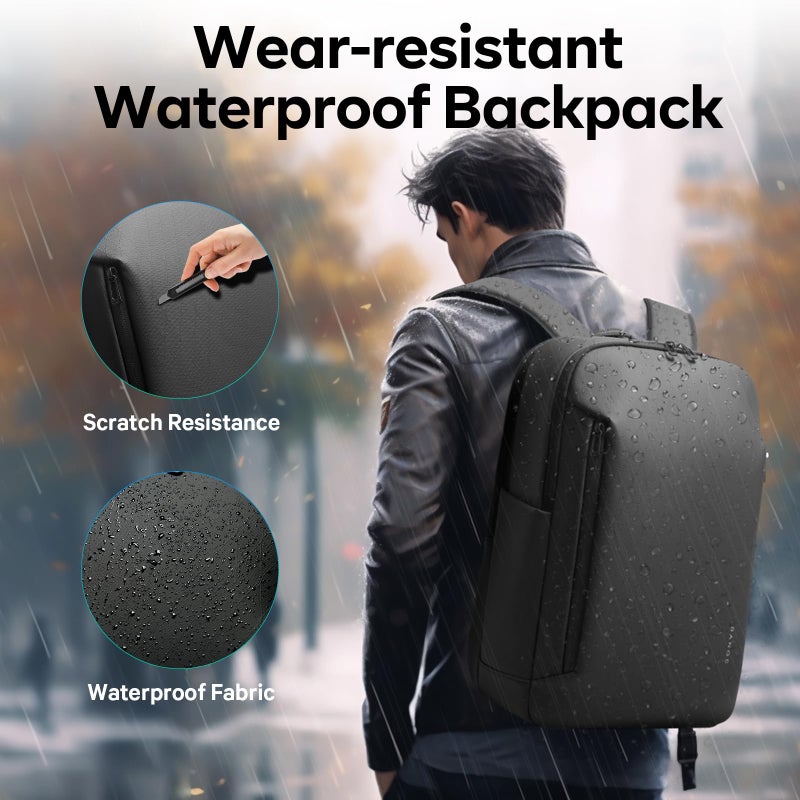 BANGE Business Smart Backpack for Men and Womenï¼Œcan holds 15.6 Inches Laptop Backpack, Waterproof Commute Work Travel Backpack, Flight Carry-On (black) - Image 5
