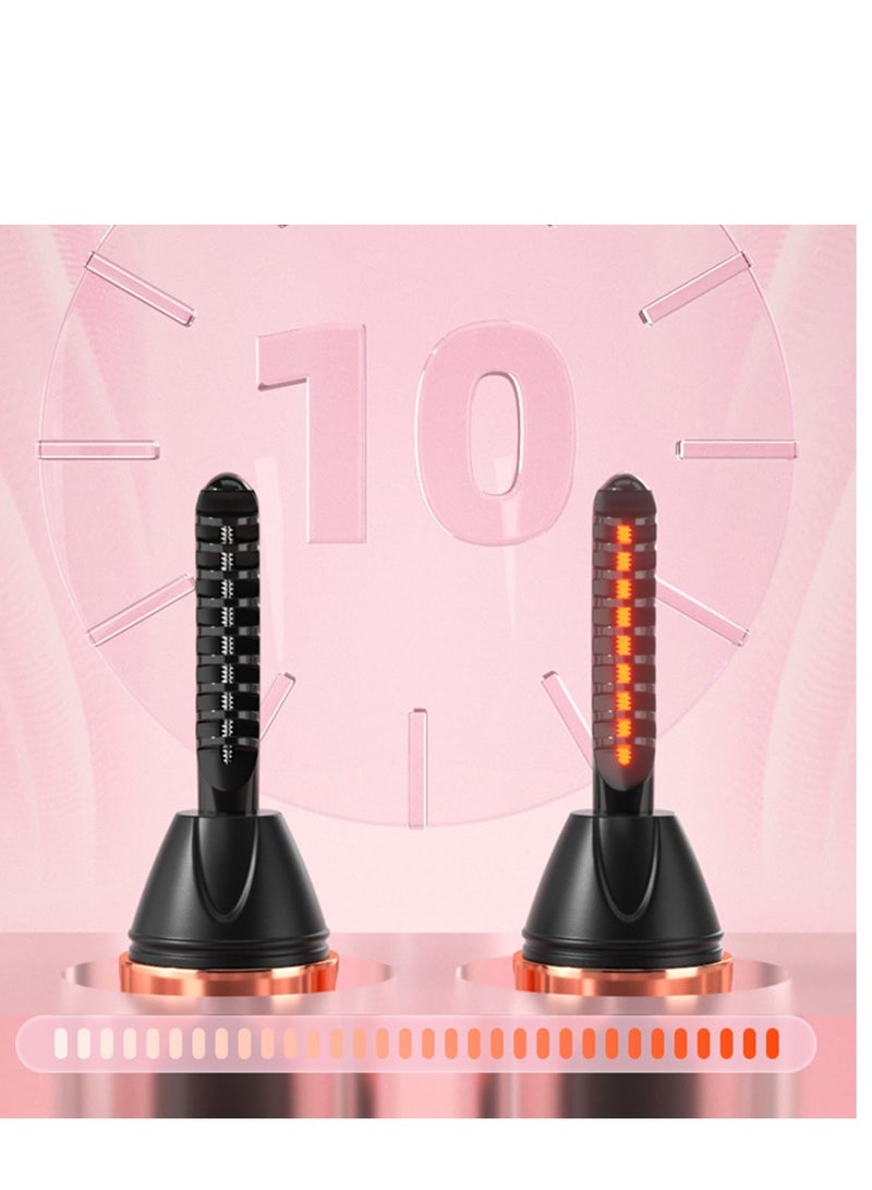 Excefore Heated Eyelash Curler, USB Rechargeable Electric Lash Curler, Portable Lashes Curling Wand, 24h Long Lasting Heat Eyelash Curler, Suitable for Girls - Image 4