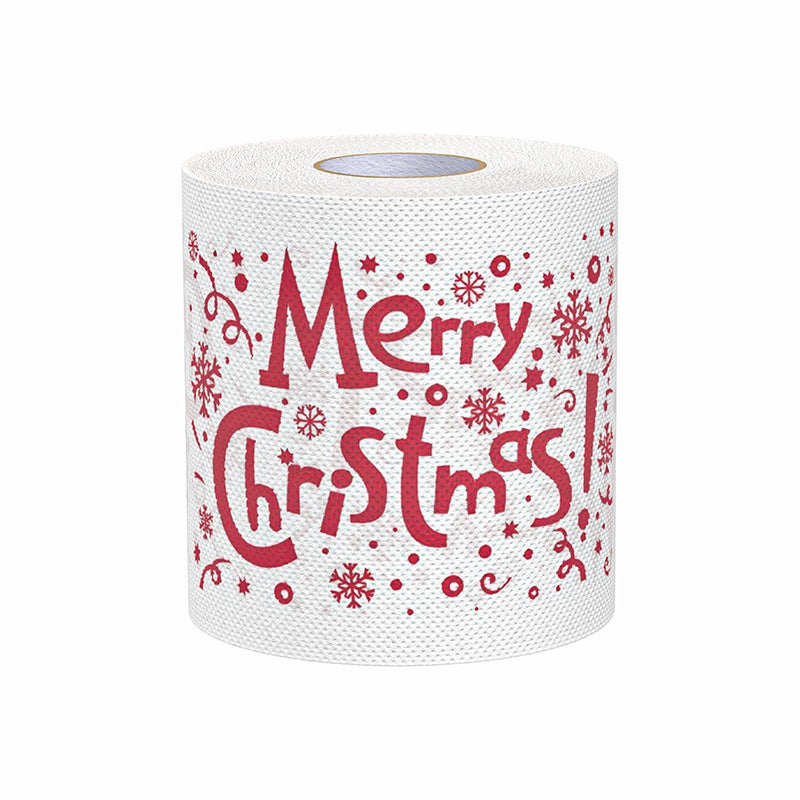 Santa Claus Christmas Pattern Series Printed Toilet Paper Christmas Roll Printed Toilet Paper Christmas Toilet Roll - Image 1
