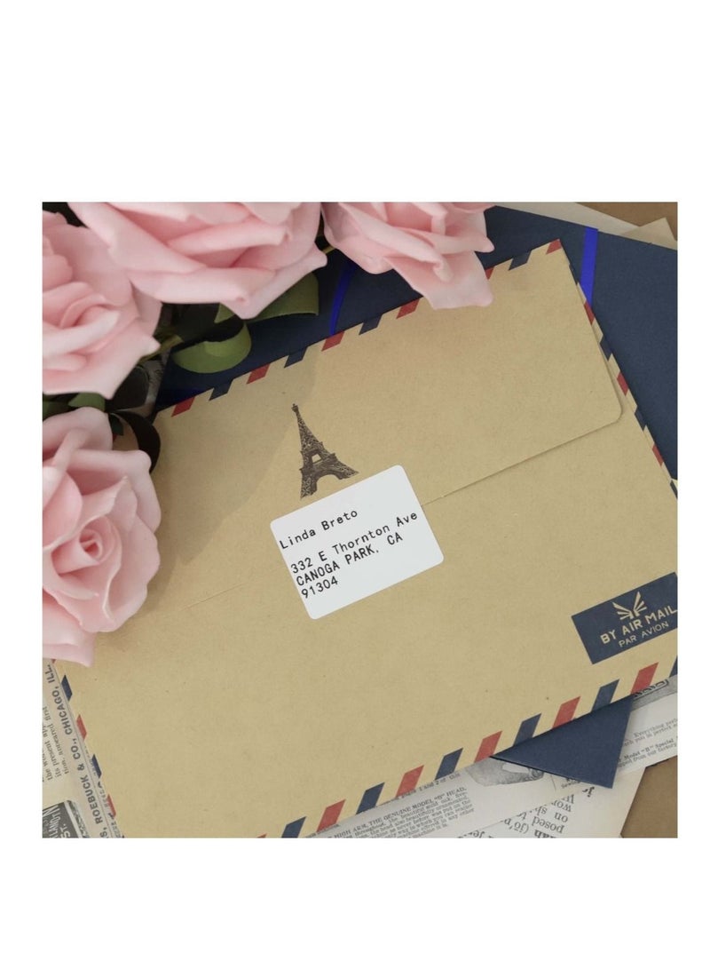 phomemo Multi-Purpose Square Self-Adhesive Label for Phomemo M110/M200 Label Printer Black on White 40x30mm - Image 5