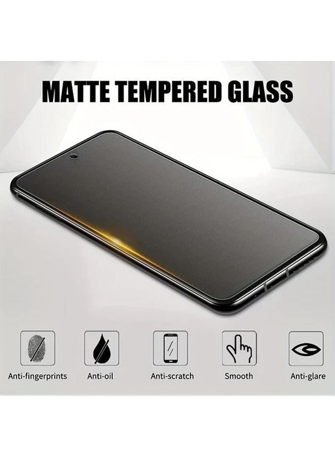 3 قطع واقي شاشة زجاجي مقوى ماتي لـ Redmi Note 12 5G، مقاوم للخدش 9H، مضاد لبصمات الأصابع - Image 4