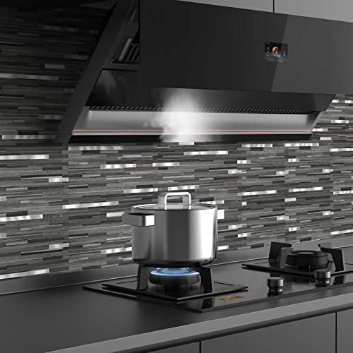 Midcard 10 Sheets Peel and Stick Backsplash PVC Wall Tile,for Kitchen Backsplash - Image 2