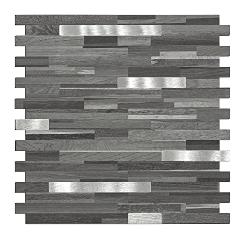 Midcard 10 Sheets Peel and Stick Backsplash PVC Wall Tile,for Kitchen Backsplash - Image 1