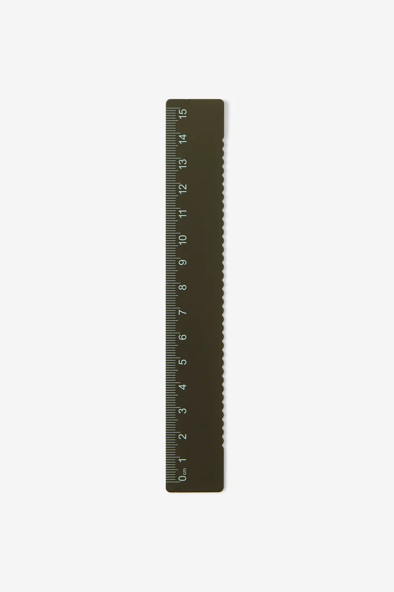 Typo Metal Ruler 15Cm Wiggle