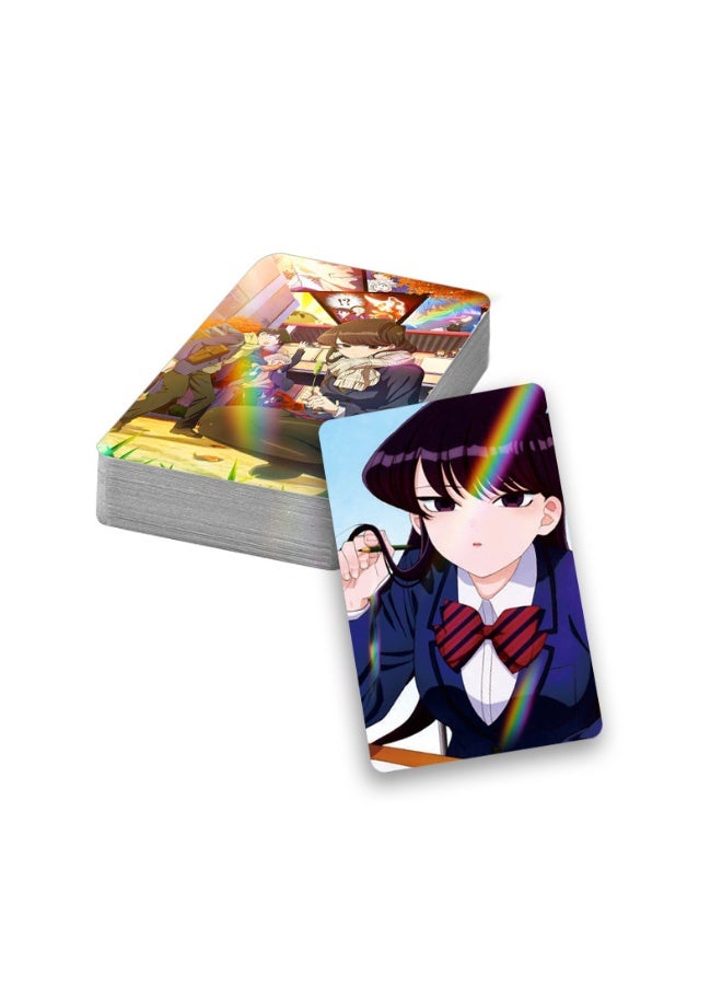 NIBEMINENT 30 Pcs Cartoon Komi Can't Communicate Double-sided Lomo Cards Card For Fans Collection Gifts - Image 2
