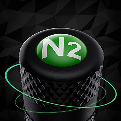 CKAuto 4 Pcs Aluminum Tire Valve Stem Caps with N2 Nitrogen Logo, Universal Stem Covers for Cars, SUVs, Bike and Bicycle, Trucks, Motorcycles | TPMS Safe | Corrosion Resistant | Dust Proof, Black - Image 4