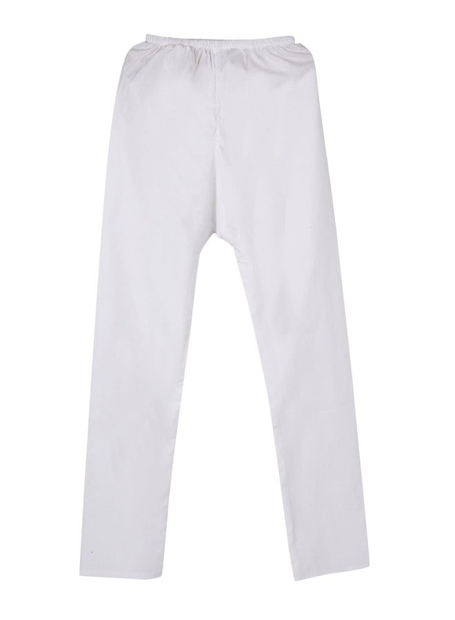 IKKAI® Baby boy’s Outdoor & Indoor casual wear suitable & Fantastic look Outfit Kurta and Ethic Style pajama Set (Mustard) Pack of 1 (MUSTERD & WHITE, 3-4 YEAR) - Image 3