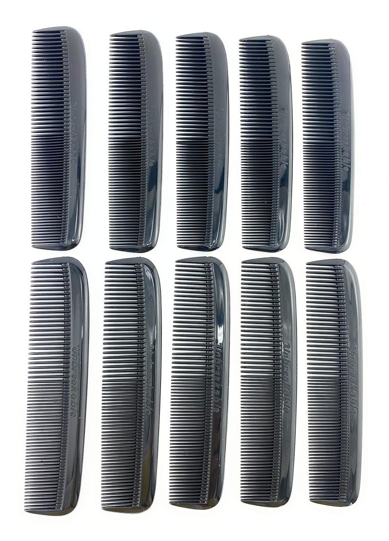 GBS 507in Styling Essentials Fine Comb Black Set of 10