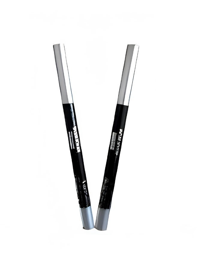 BOUJONR 2-in-1 Waterproof Eyeliner and Lip Liner Pencil Set, Long-Lasting Smooth Kohl and Lip Definer, Professional Smudge-Proof Formula for Precise Definition (2 Pencils - Black Color) - Image 2